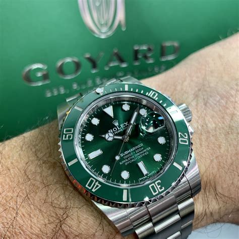 rolex oyster submariner green price